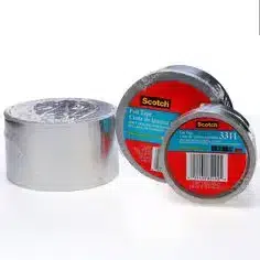 3M 3311 Silver Scotch Foil Tape, 0.5in x 5yd (1 roll), 888519011218