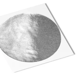 3M 1430 Shiny Silver Aluminum Foil-Reinforced Tape, 2.5in cricle (100 per roll), 888519263594
