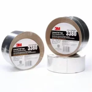 3M 3380 Silver General Purpose Aluminum Foil Tape, 0.75in x 4in(100 per pack), 888519315880