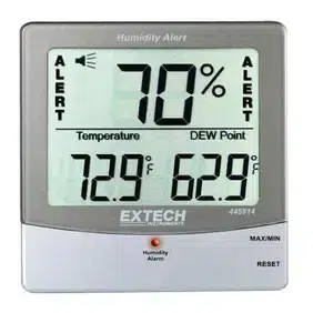 Extech Thermometer Humidity Alert w Dew Point