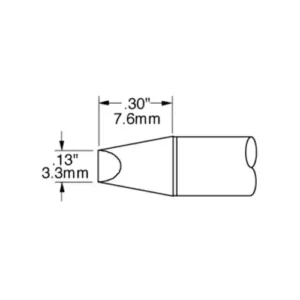 .13" (3.0mm) 90dg Chisel Solder Tip