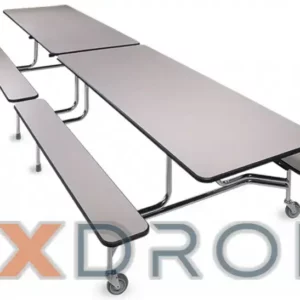 Biofit - 12FB32ADA4C - 12' Table - ADA - Bench Seat - Chrome - 32" H (12FB32ADA4C)