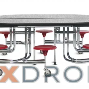 Biofit - 60C322C - 6' Table - ADA - Individual Seats - Chrome - 32" H (60C322C)